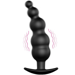 Pretty Love - Plug Anal Silicone Extra Stimulation Et 12 Modes De Vibration Noir